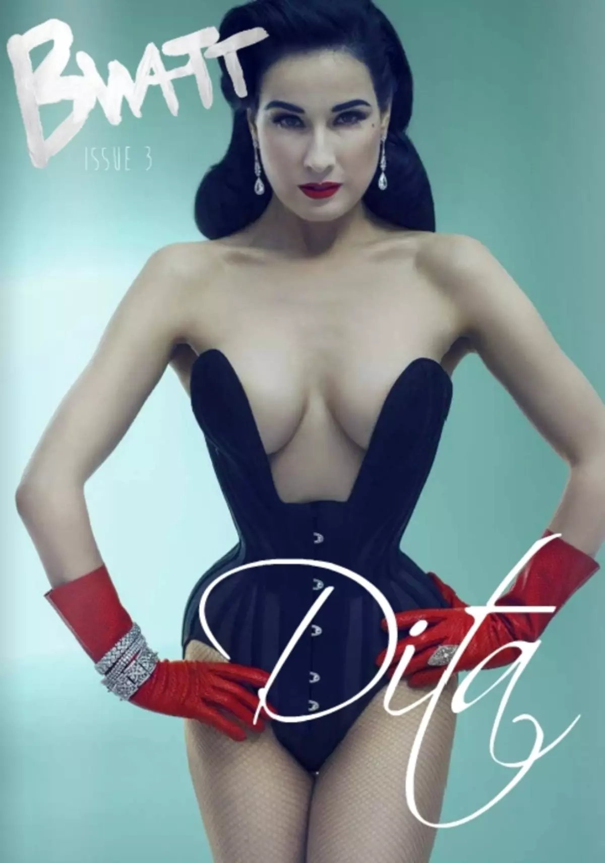 Dita Background Tiz ในนิตยสาร Bwatt ปัญหา 3.