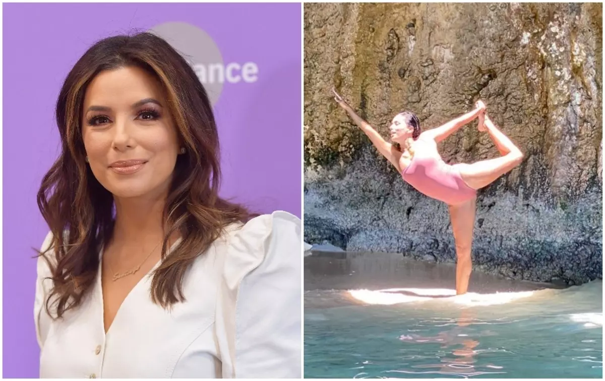 "Eksempel på efterligning": 45-årige Eva Longoria viste en spektakulær strækning