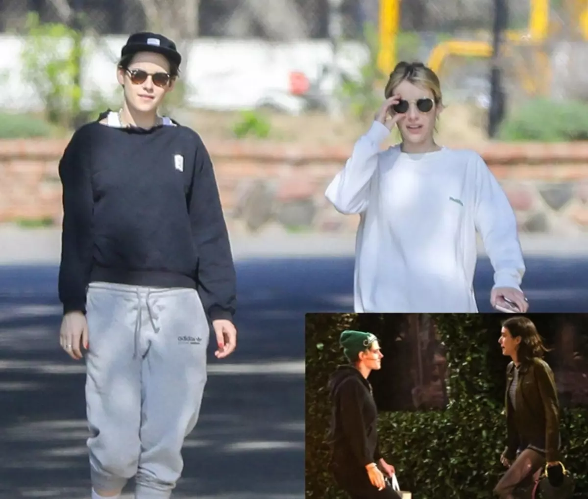 Setšoantšo: Kristen Stewart le Emma Roberts o ile a lokisa motjeko seterateng kamora letsatsi le habeli