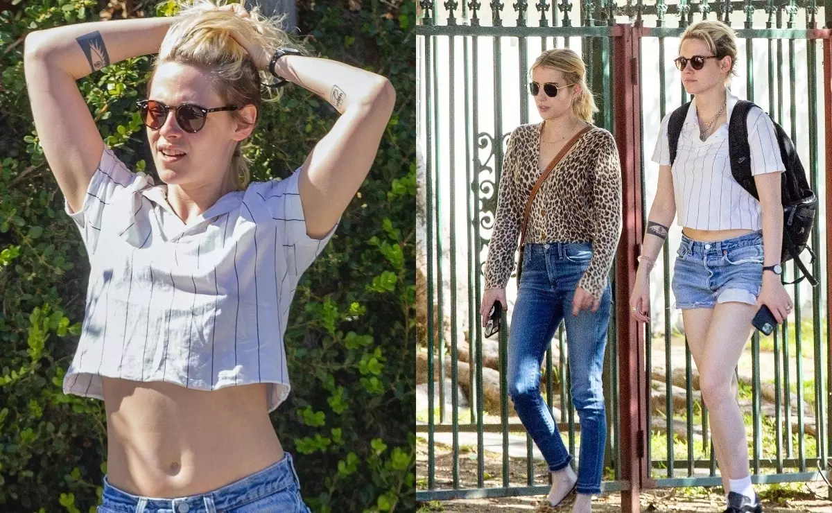 Picha: Kristen Stewart juu ya kutembea na rafiki yake Emma Roberts