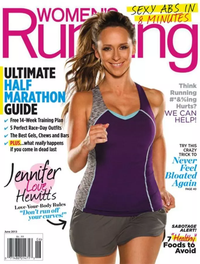 Jennifer Love Hewitt in Women's Running magazine. June 2013