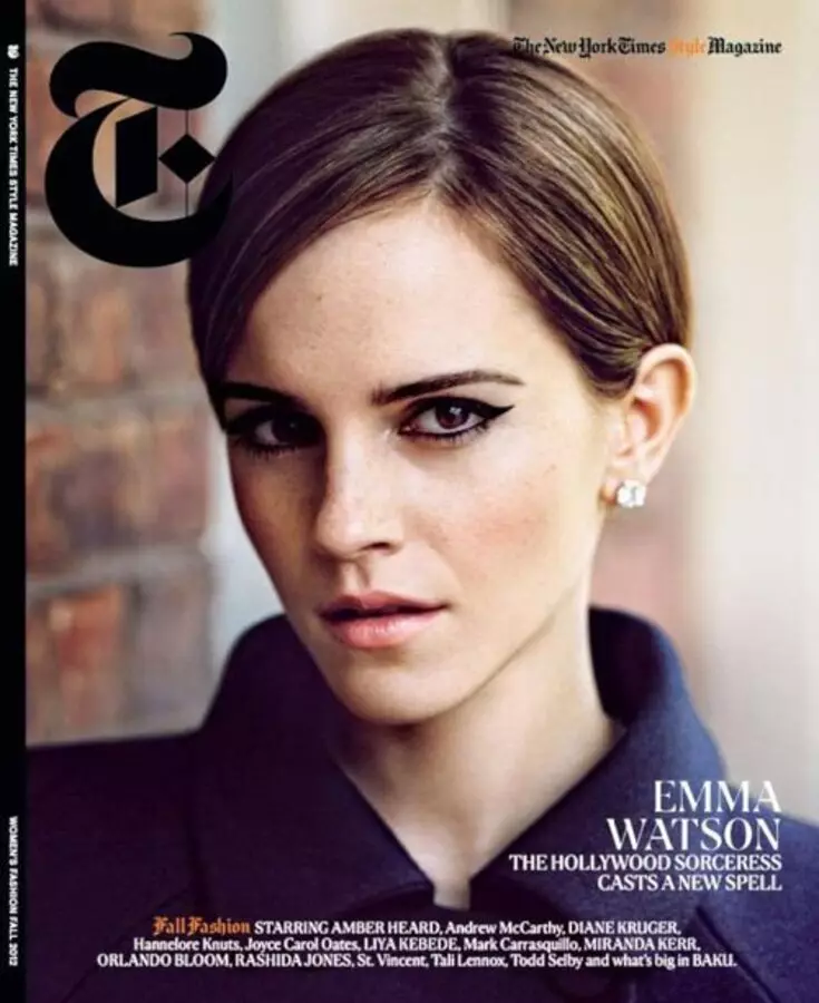 Emma Watson í T Style tímaritinu. Haustið 2012.