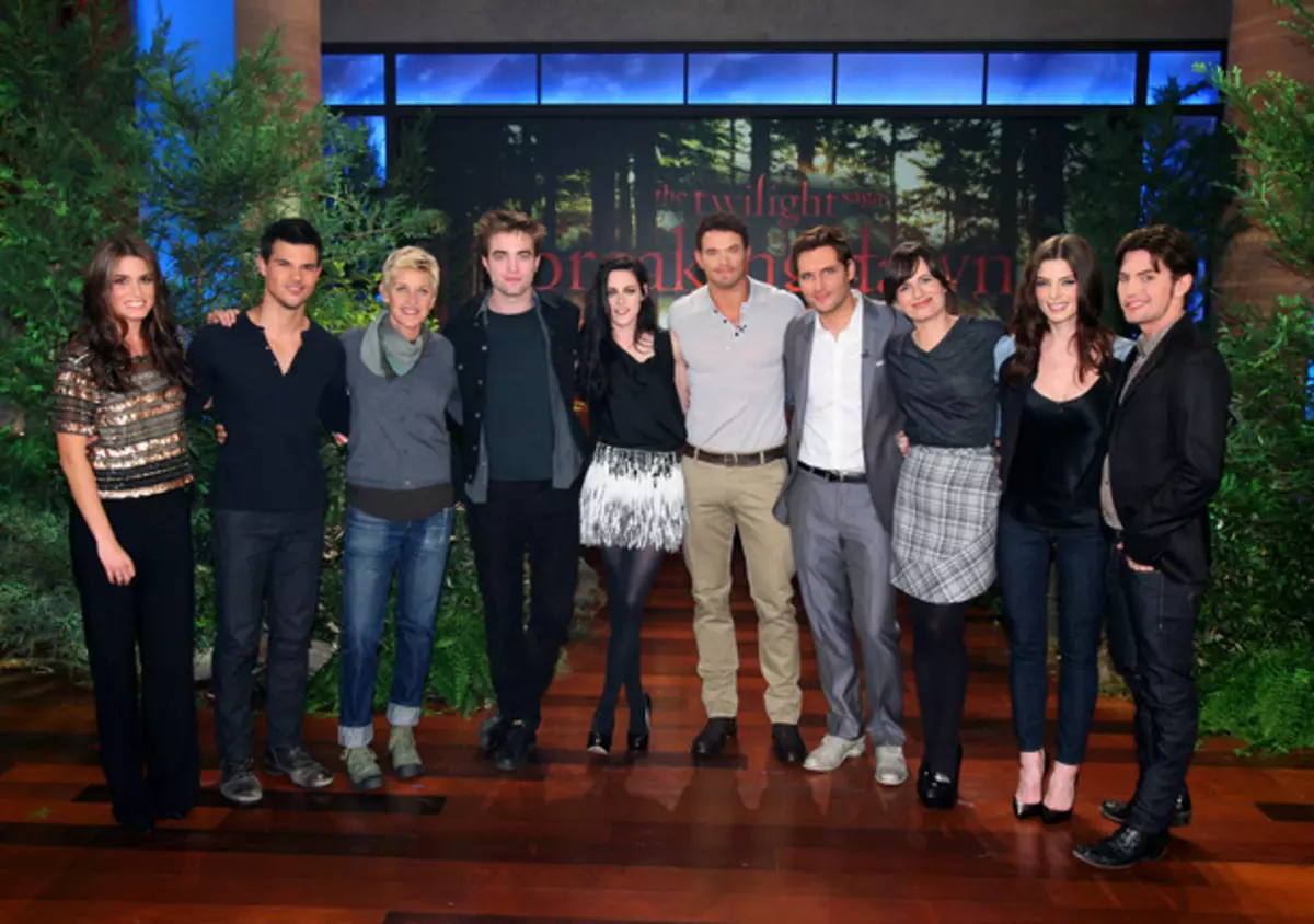 Kintana roa twilight ao amin'ny Show Ellen Degensheres