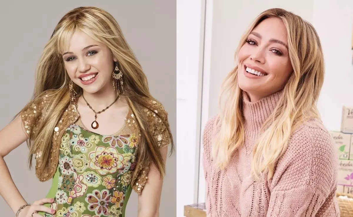 Miley Cyrus pom zoo rau "Hanna Mont Montana" kom zoo li Hilary duff