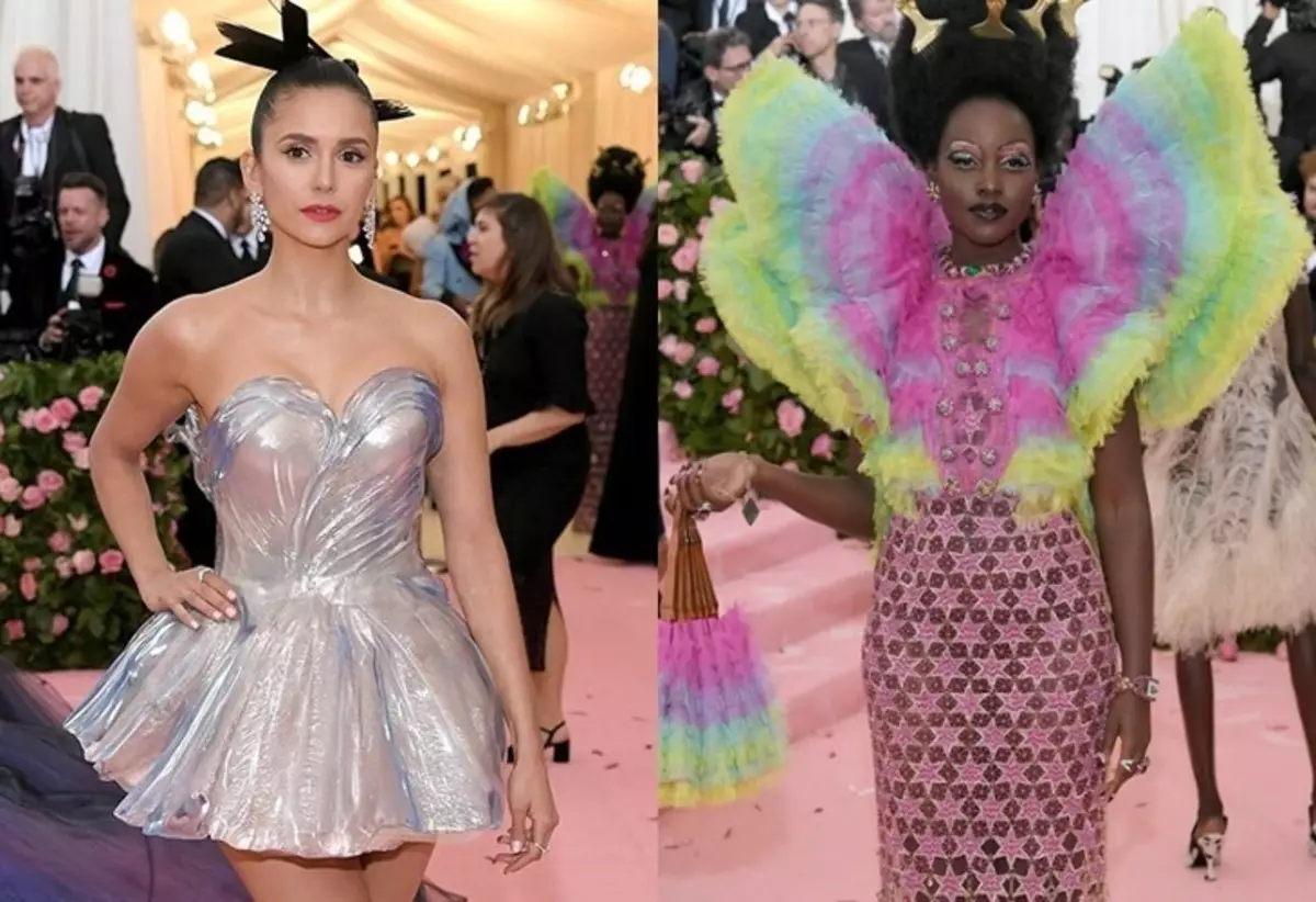 Met-Met Gala 2019: Miley Cyrus, Nina Dobrev, Nick Jonas, Famille Kardashian et d'autres étoiles sur un tapis rouge. Partie 2