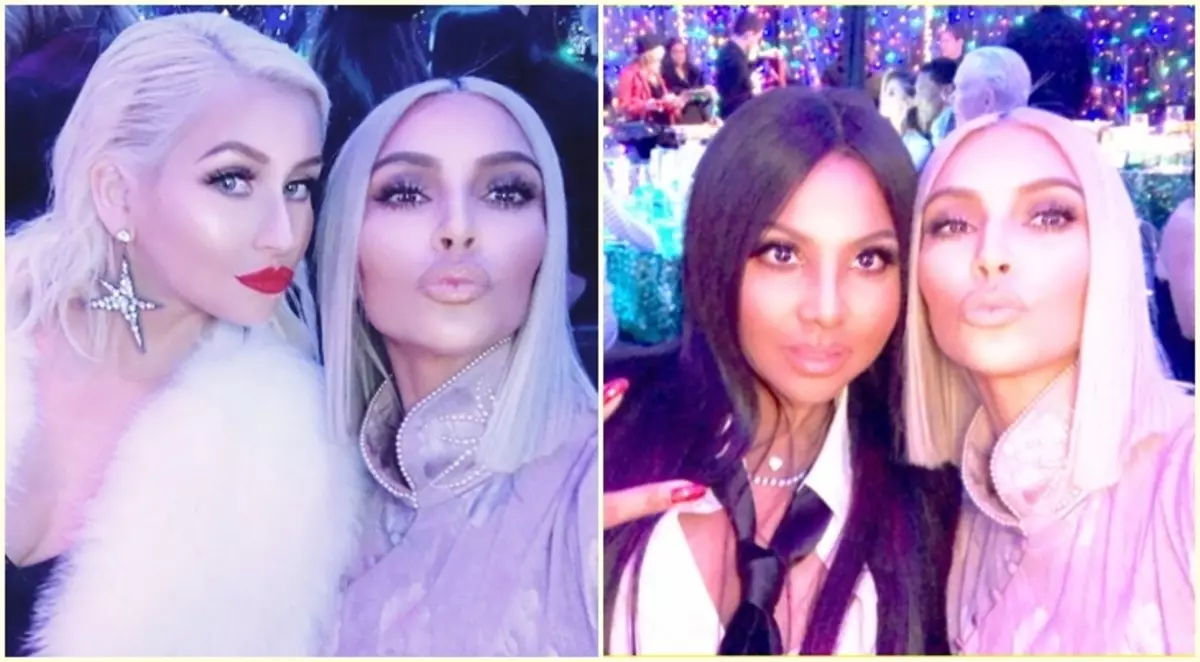 Christina Aguilera, Noel'i Kardashian ailesiyle birlikte kutladı