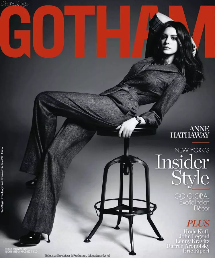 Ann Hathaway di majalah Gotham