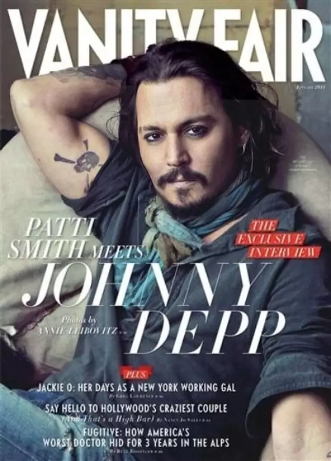 Johnny Depp dina Majalah Majalah. Januari 2011.