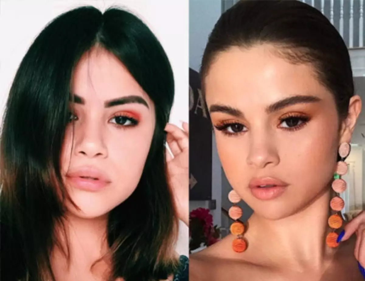 Darganfu Selena Gomez bron yn annerbyniol "Twin"