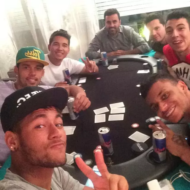 Mbega Neymar yabaye umukinnyi wa poker 71097_1