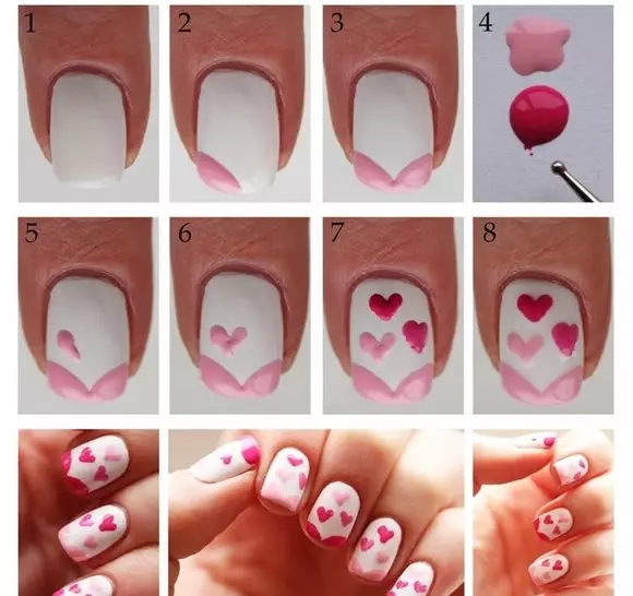 Iingcamango zefoto kunye nezifundo ze-manicure nge-14 kaFebruwari-uSuku lweValentine 72013_30