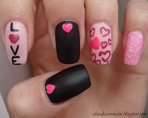 Photo ideas and manicure lessons on February 14 - Valentine's Day 72013_34