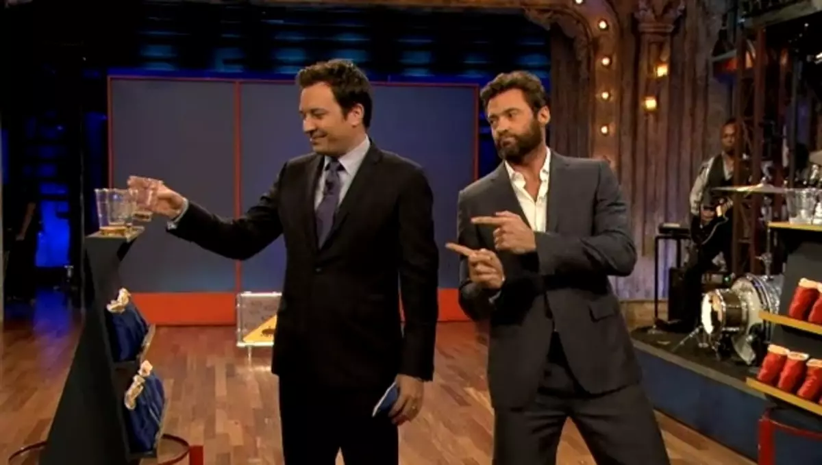 Hugh Jackman na wystawie Jimmy Fallon