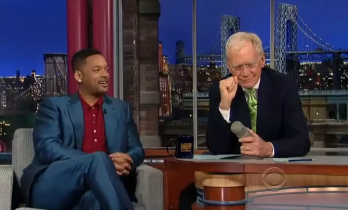 Will Smith on the show David Letterman