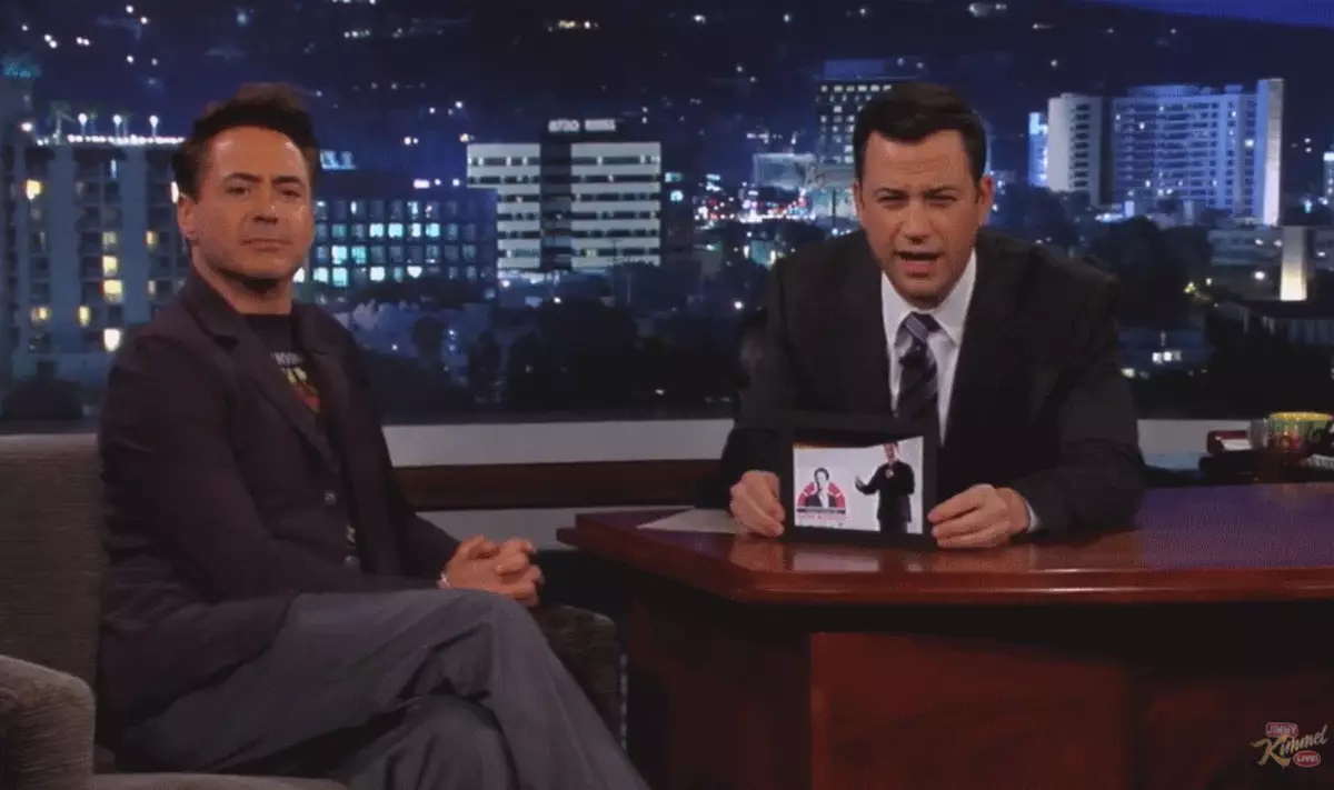 Robert Downey Junior- ը Shaw Jimmy Kimmel- ում