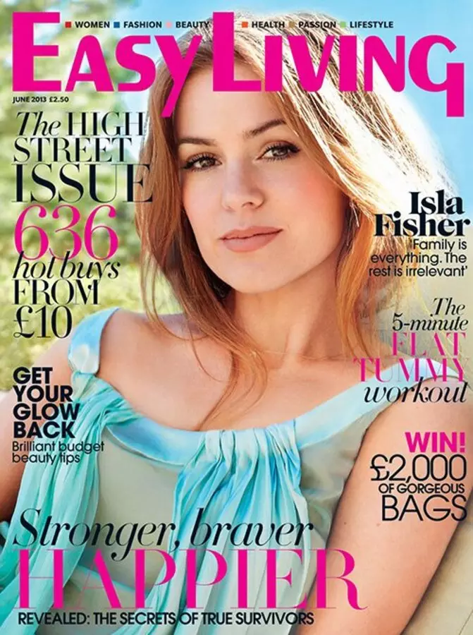 Ayla Fisher Easy Living Magazine. Juuni 2013