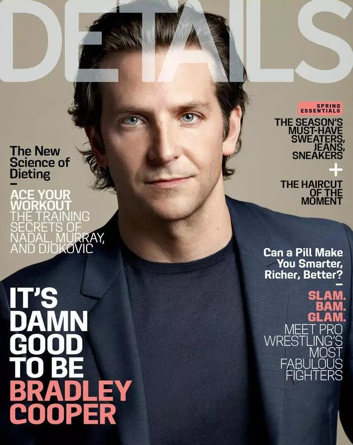 Bradley Cooper in Details Magazine. Maggio 2013