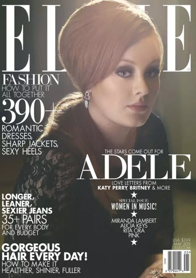 Adel fil-magażin Elle. Mejju, 2013.