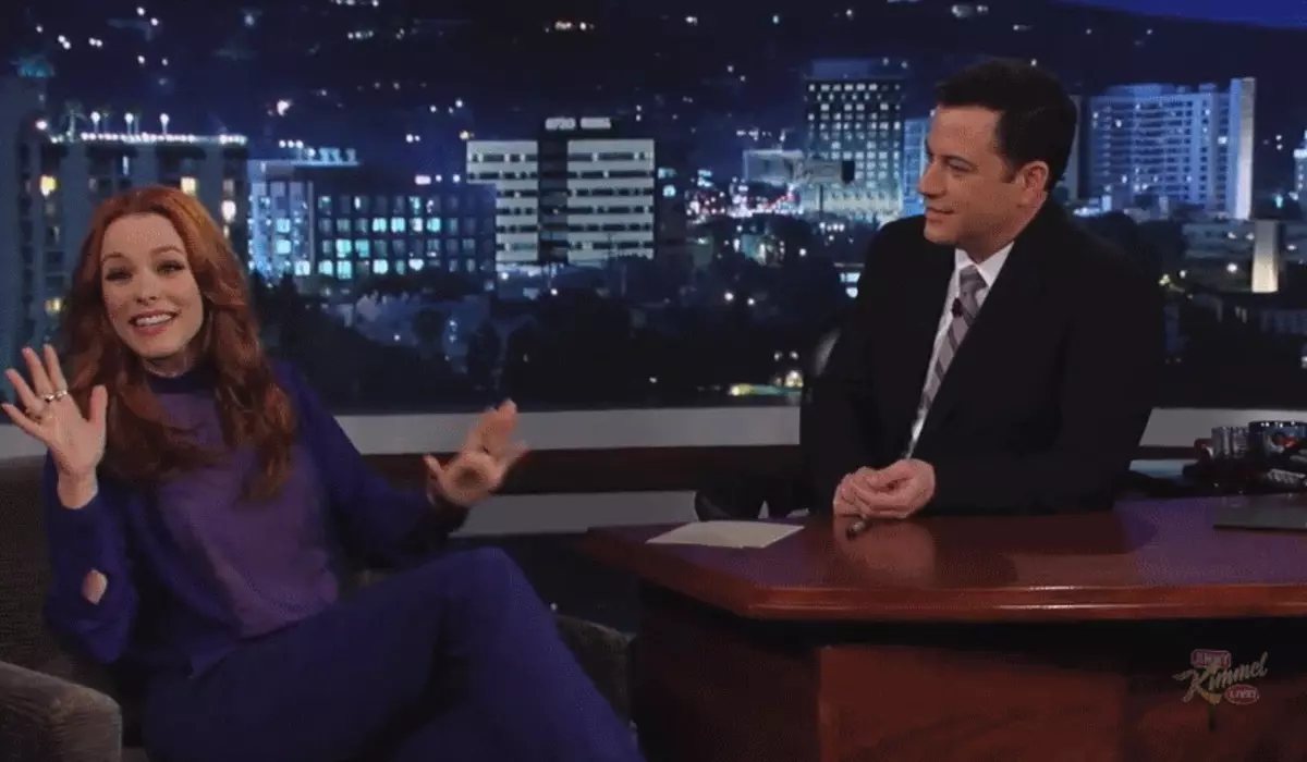 Rachel McAdams op 'e show Jimmy Kimmel