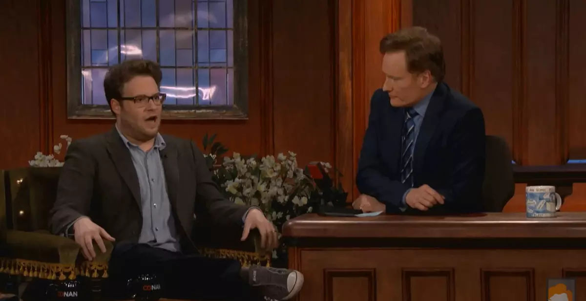 Seth Rogen på showet Conan O'Brian