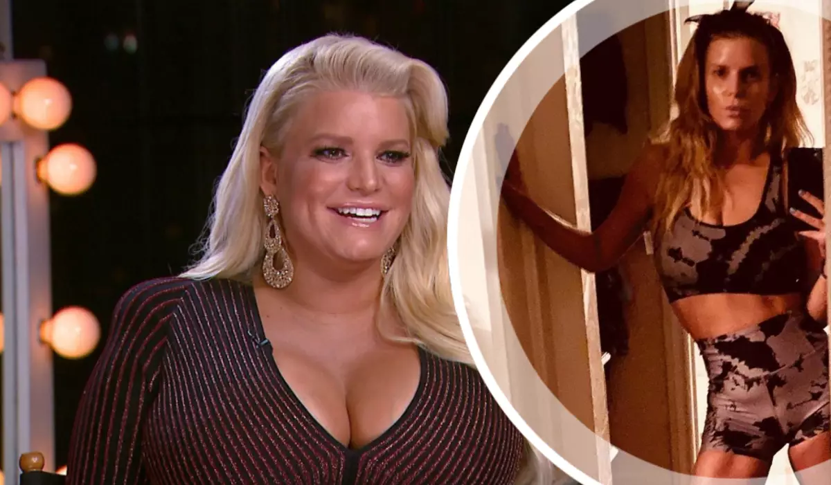 This is a success: Jessica Simpson boasted the results of weight loss