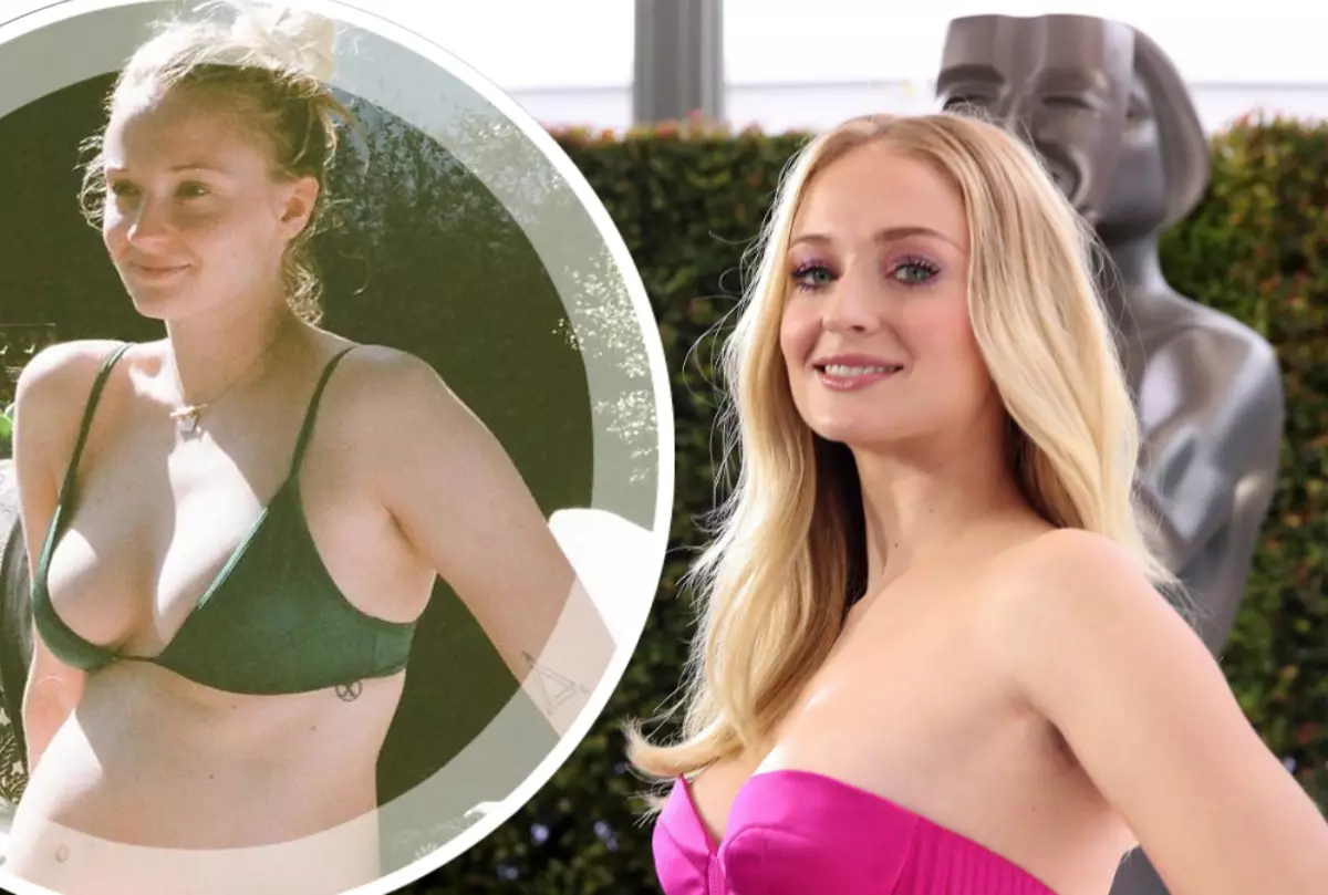 Sophie Turner deildi ekki birt fyrir myndina á meðgöngu