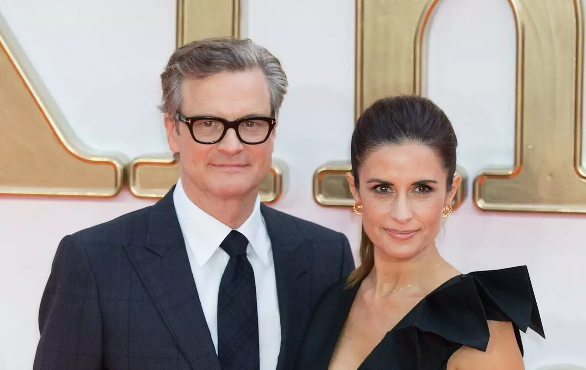 A ex esposa Colin Firth mostrou que mantén unha relación cálida con el