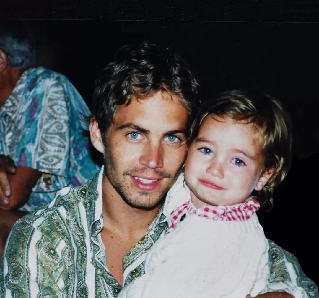 Él sería 47: la hija del fallecido Paul Walker mostró una foto familiar. 78932_1