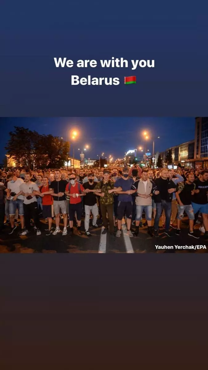 Jared Summer apoiou aos manifestantes en Bielorrusia 78984_1