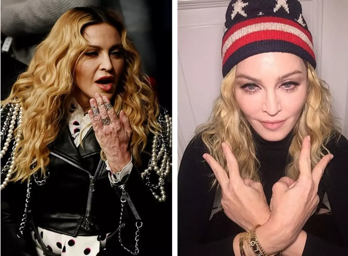 Madonna was accused of photoshop abuse 80418_1