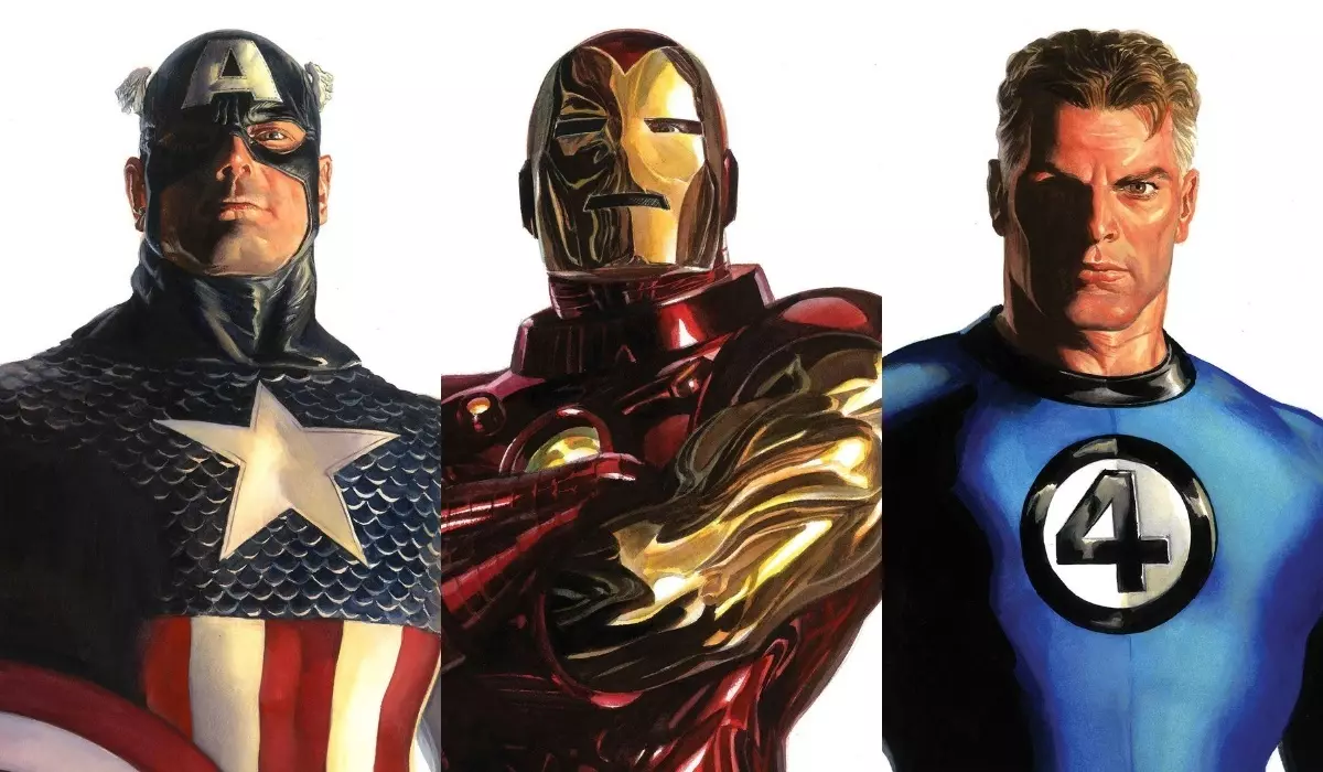 Alex Ross Fihan awọn ideri pẹlu Captain Clack America, Holk, iji ati awọn miiran