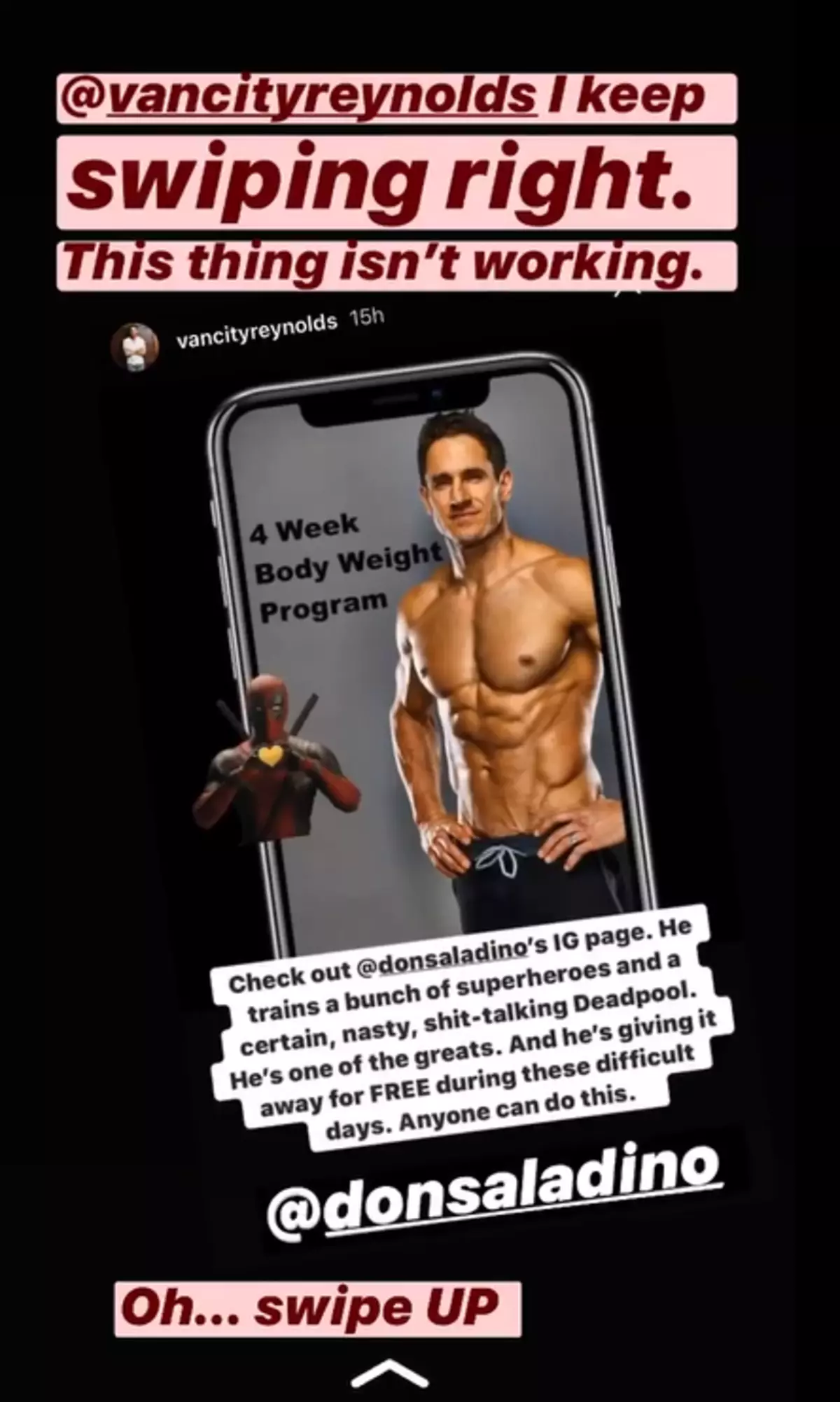Blake Lavli Mofined mit einem Fitness-Trainer Ryan Reynolds in sozialen Netzwerken 83062_1