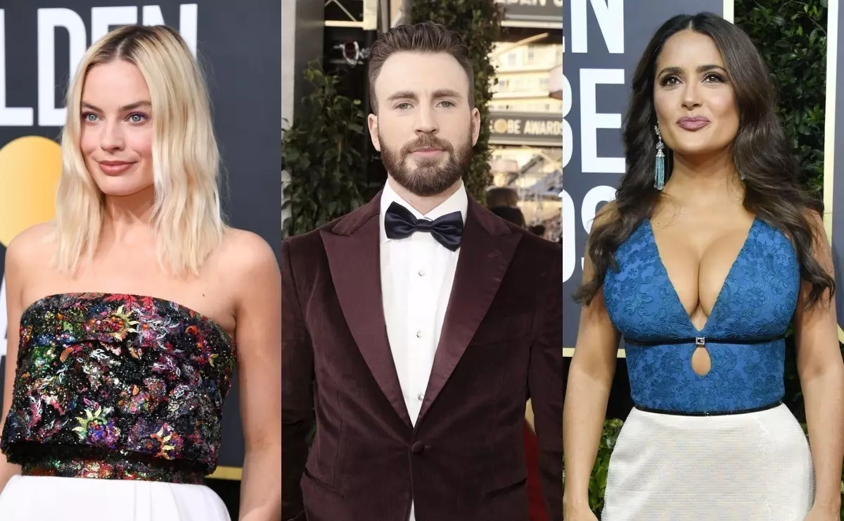 Red Soar "Globe" 2020: Margo Robbie, Salma Hayek, Chris Evans na ndị ọzọ