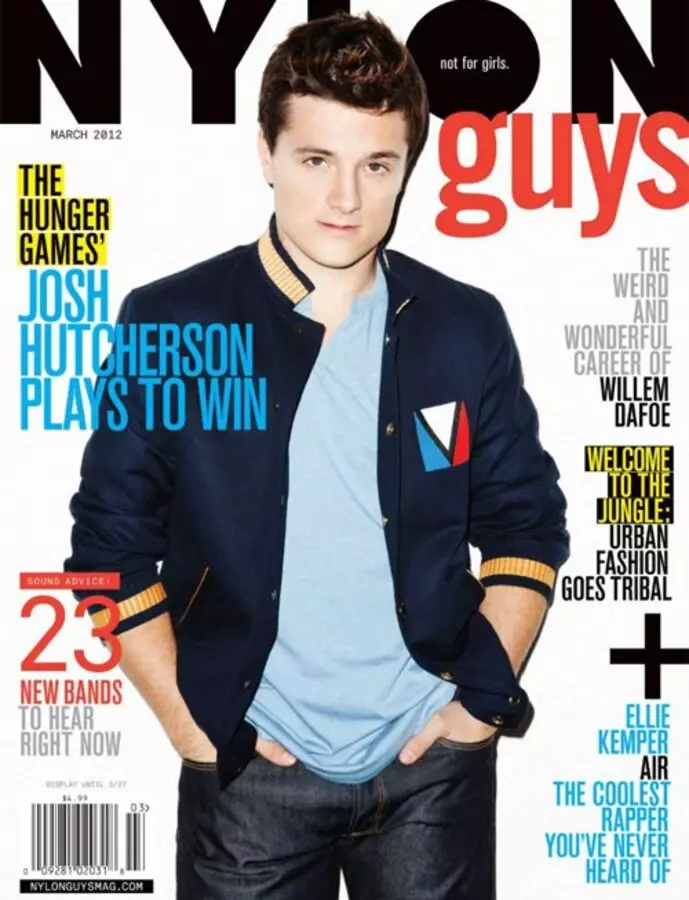 Josh Hutcherson nan magazin nan Nylon Guys. Fevriye / Mas 2012