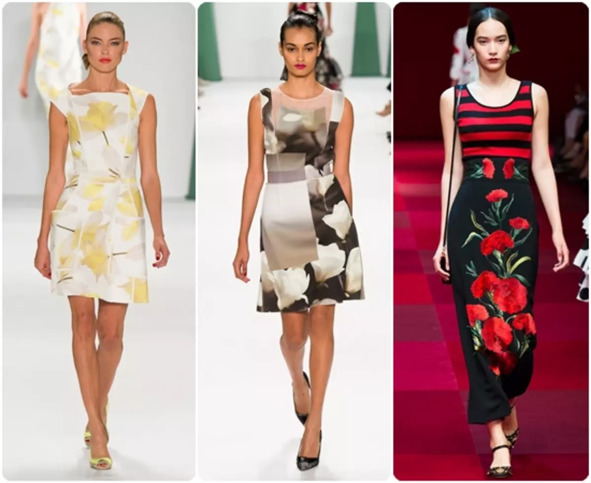 फेसन ड्रेस वसन्त - गर्मी 201 2015: फैशनेबल शैली र मोडेलहरूको फोटो 85340_2