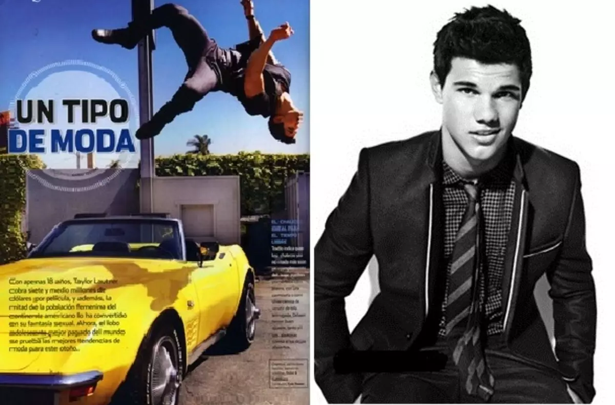 멕시코 GQ 매거진의 Taylor Lautner와 Blitz 인터뷰