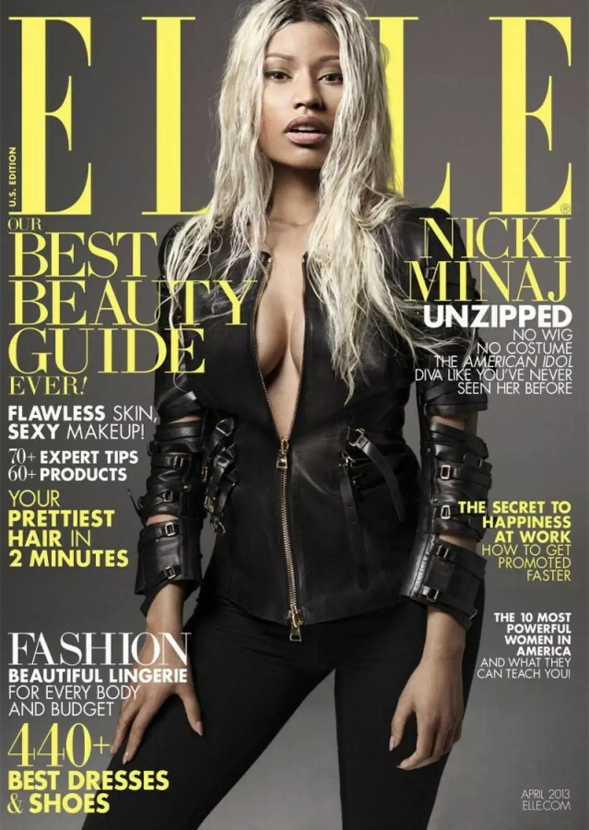 Ники Миндеж в списание Elle. Април 2013 г.