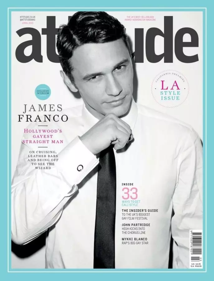 James Franco akataura nezve kwake kwebonde nemagazini yemafungiro. Kubvumbi 2013