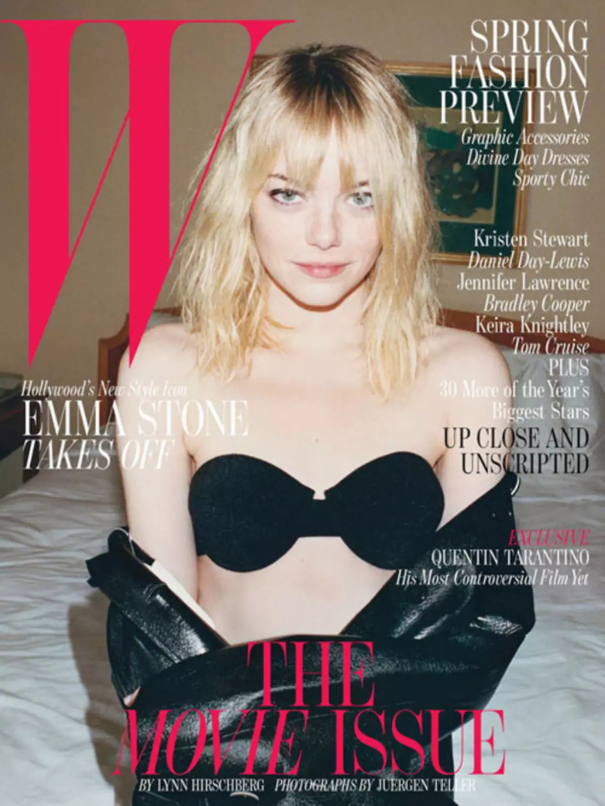 Emma Stone in die tydskrif W. Februarie 2013