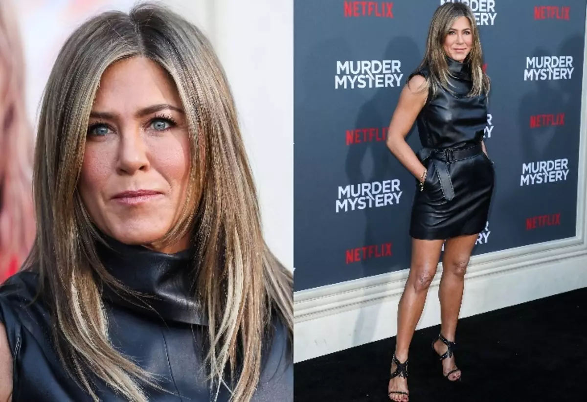 Foto: Jennifer Aniston by de premjêre fan 'e film "Mysterious Murder"