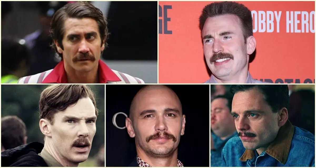 # Gulir-freezasy: 10 orang Hollywood tampan yang dikenakan oleh kumis