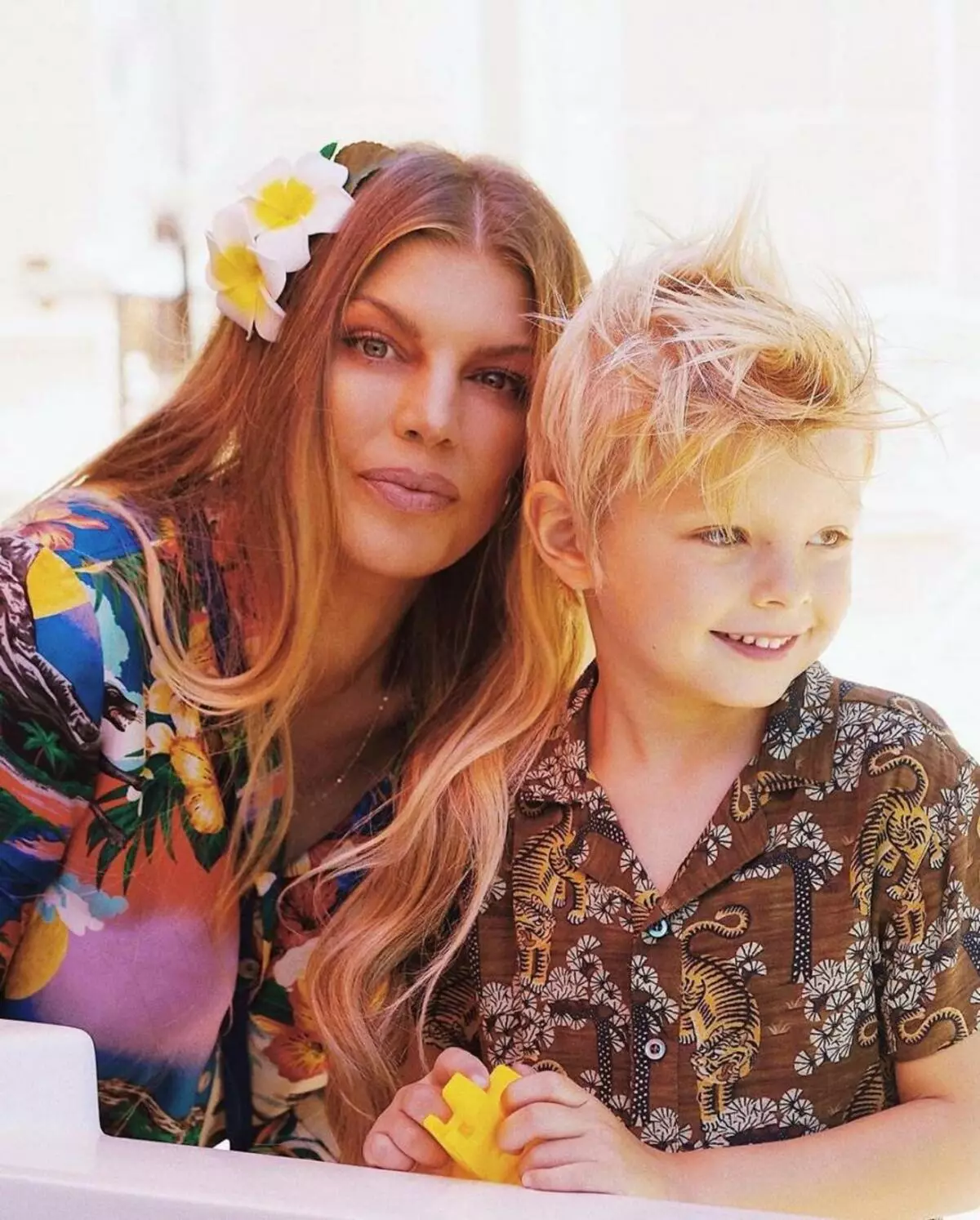 Singer Fergie viedol šesťročný syn na proti-gradesistickej protest 95924_1
