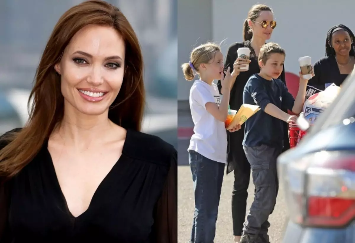 Zaleek Angelina Jolie kondenatu zuten Semearen argazki berri batentzat: "Hori al da, jo?"