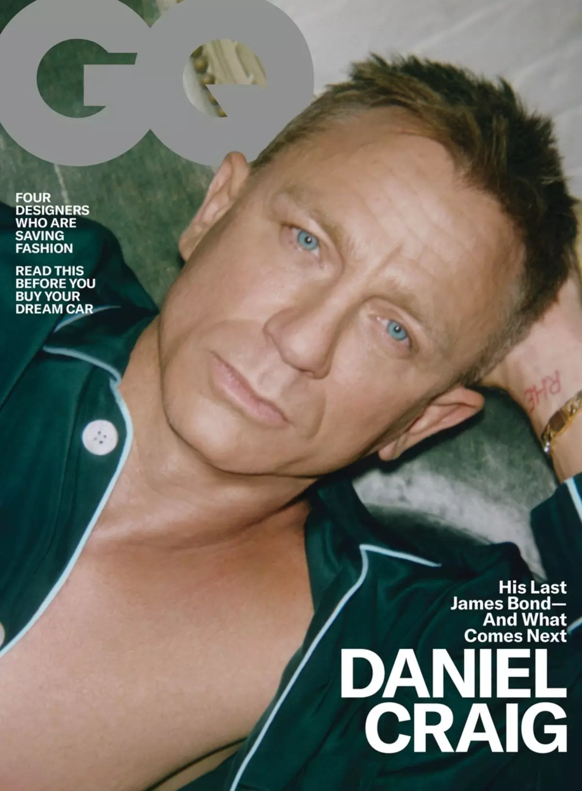 52 ára gamall Daniel Craig skreytt kápa GQ shirtless 97564_10