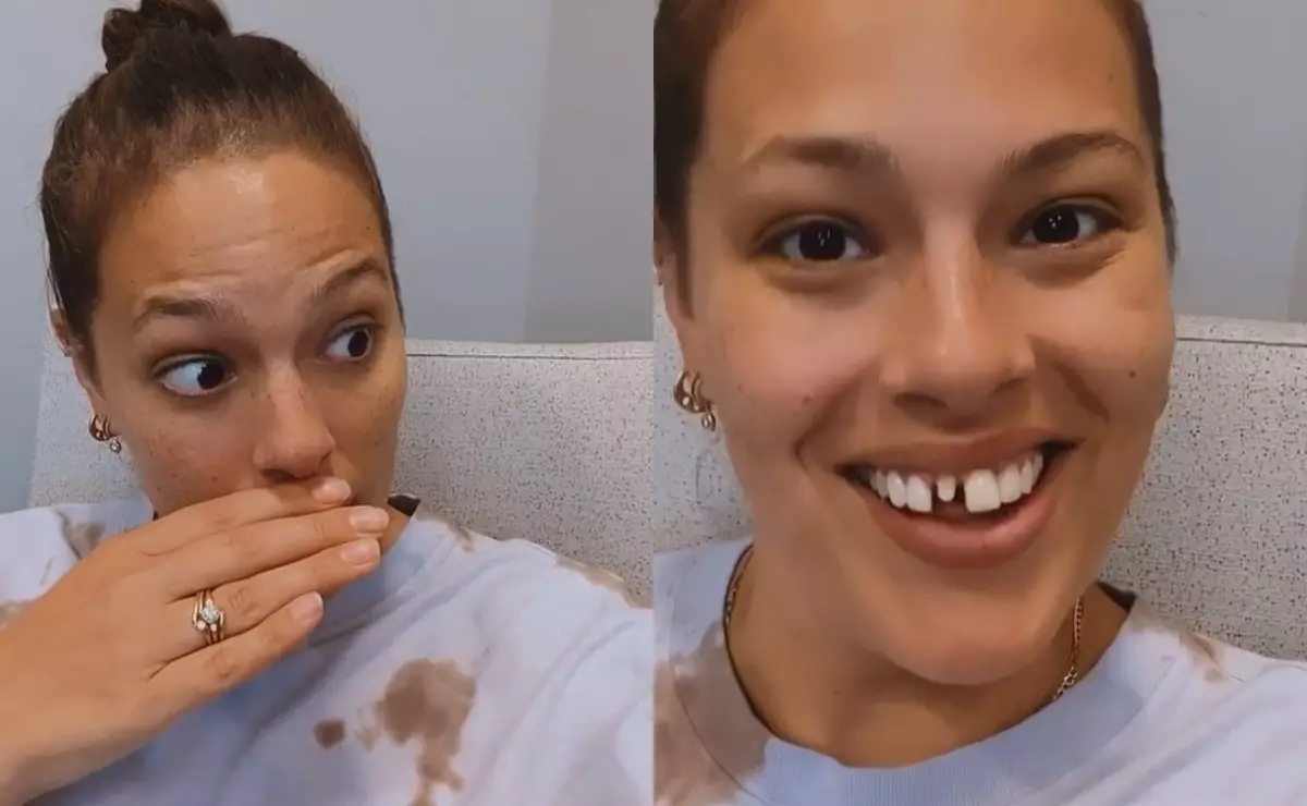 Fun: Ashley Graham lauza zobu par viņas mātes mājās cepumiem