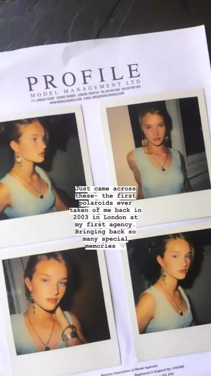 Rosie Huntington-Whiteley tregoi fotot e saj të parë të modelit të vitit 2003 97750_1